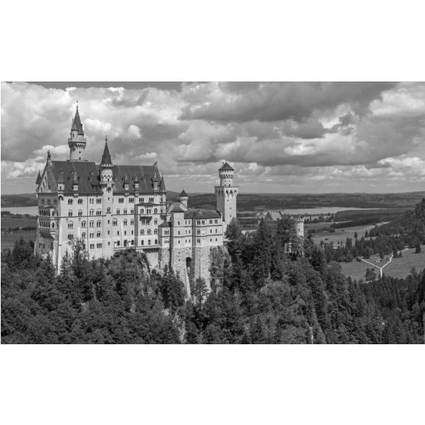 Impresso em Tela para Quadros Decorativos Castelo de Neuschwanstein Na Alemanha - Afic3929