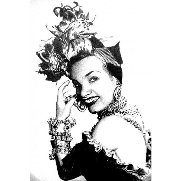 Gravura para Quadros Decorativos Carmen Miranda - Afi4992