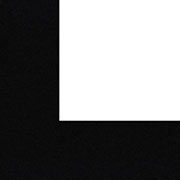 Paspatur de Papel Para Conservao de Quadros e Painis de Fotos 80x100cm - Preto Fosco com Recheio Branco 