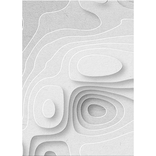 Tela para Quadros Decorativo Abstrato 3d Branco - Afic19975