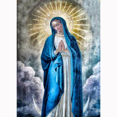 Tela para Quadros Religioso Retrato Nossa Senhora Das Graas - Afic19180