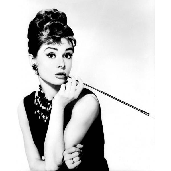 Impresso em Tela para Quadro Belssima Famosa Audrey Hepburn - Afic4790