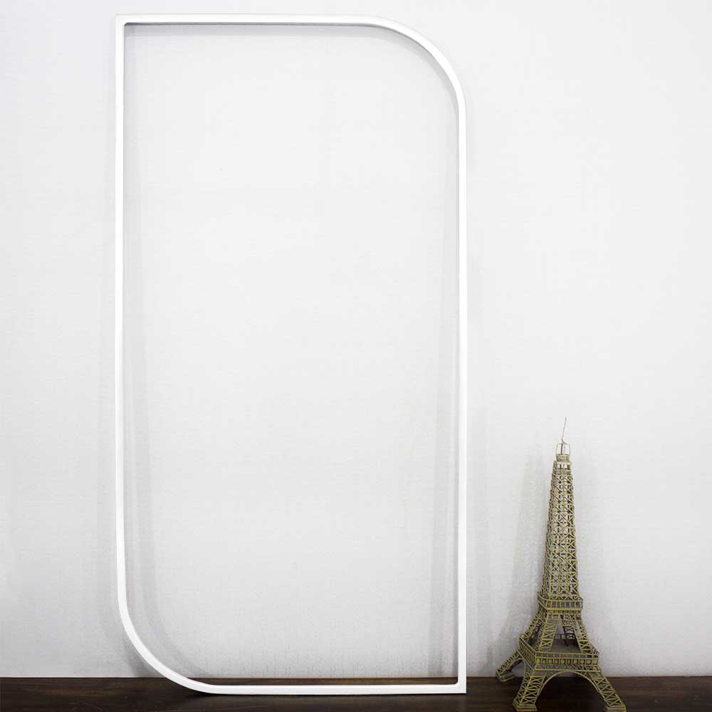 Moldura Design Mdf Laqueada Branco Brilho para Espelhos V�rias Medidas