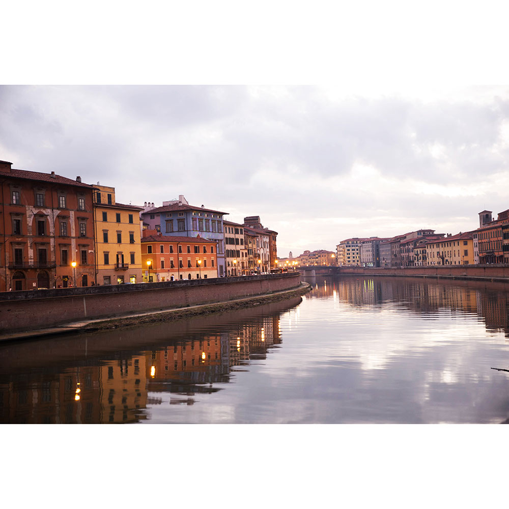 Tela para Quadros Rio Arno em Florena e Ponte Vecchio - Afic14658