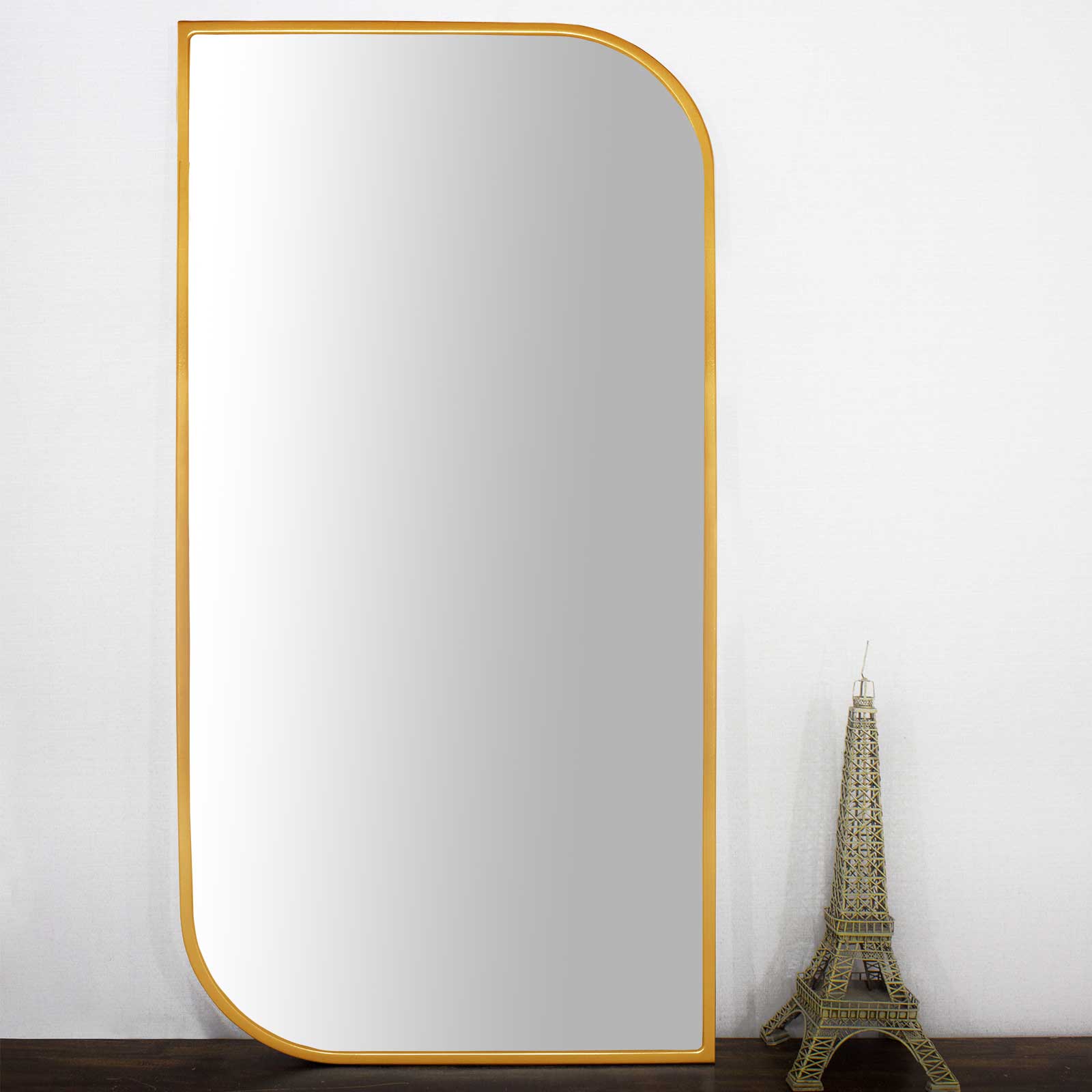 Moldura Design Mdf Laqueada Dourada Brilho para Espelhos Vrias Medidas