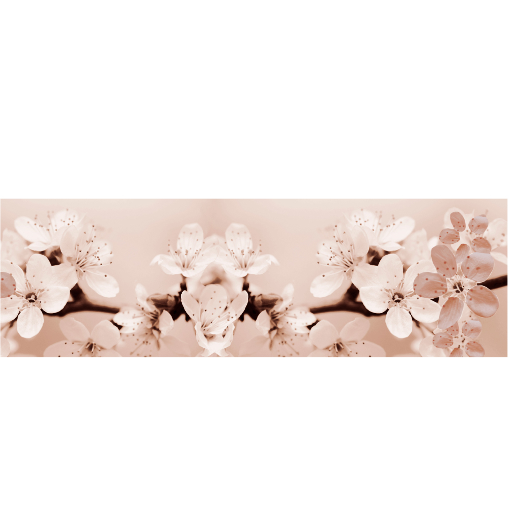 Gravura para Quadros Belssimas Flores de Pssego - Afi6534 - 390x120 Cm