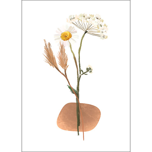 Gravura para Quadros Ilustrativa Floral Seca - Afi18153