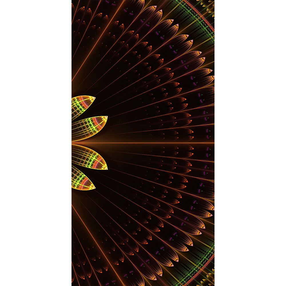 Tela para Quadros Mandala Abstrata Floral Cores - Afic13039 - 50x100 Cm