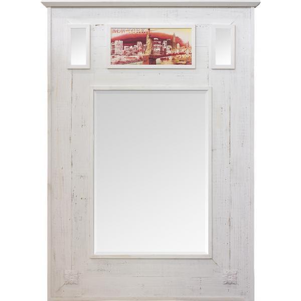 Moldura Decorativa Rstica Branca Provenal para Espelhos -  ESP.050