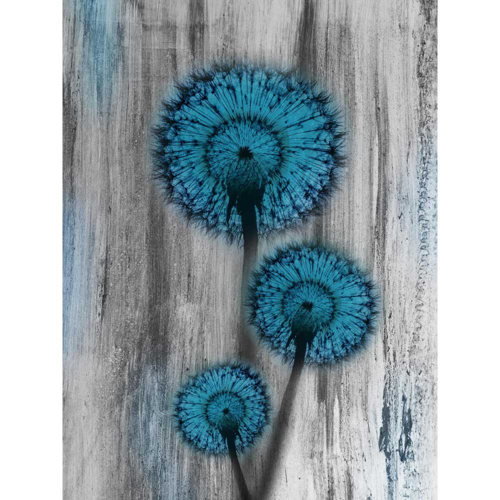 Tela para Quadros Decorativos Flor Azul - Afic10115