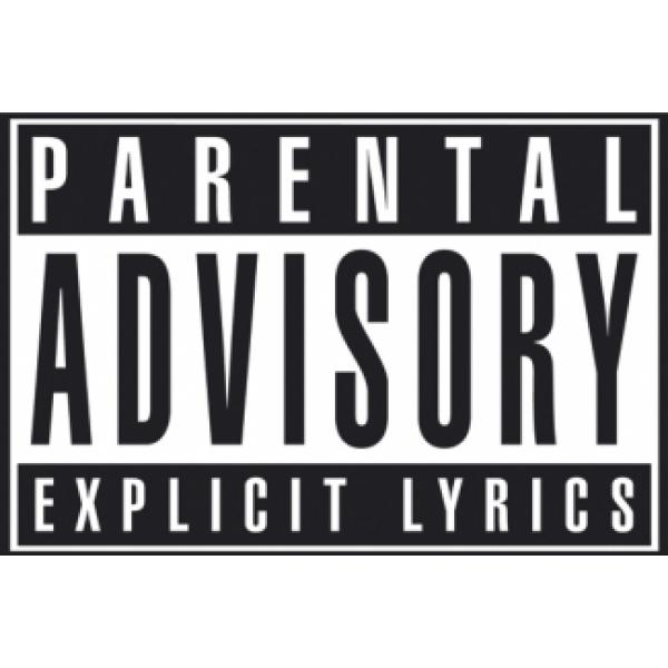 Pster para Quadros Parental Advisory Explicit Lyrics 90x60 Cm