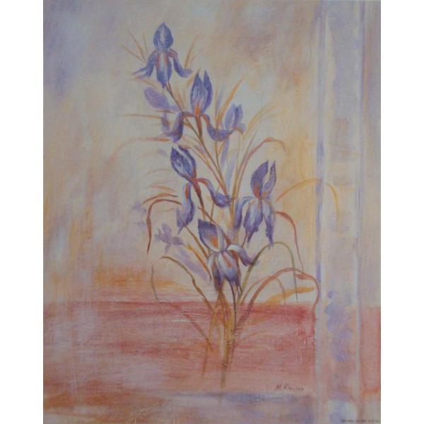Gravura para Quadros Flor de ris Germanica - 2107011 - 24x30cm