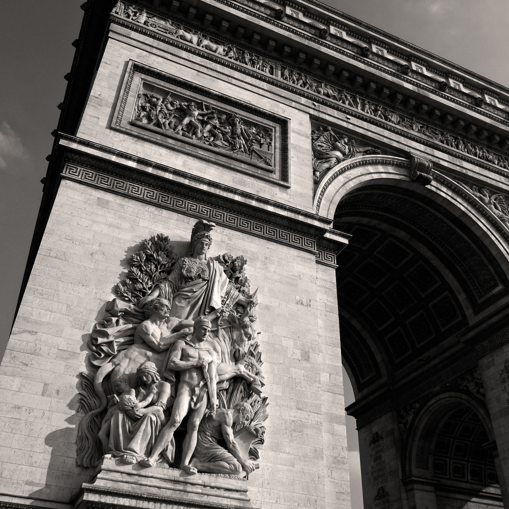 Gravura para Quadros Escultura do Arco do Triunfo Paris Por Dorival Moreira - Afidm087