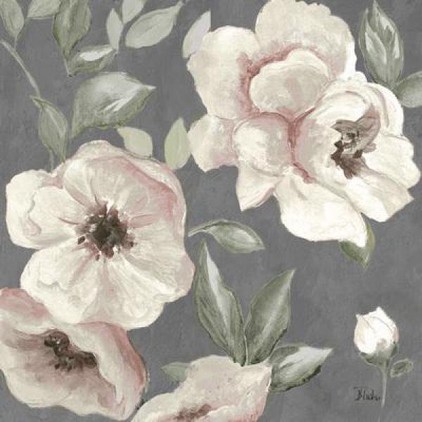 Gravura para Quadros Decorativo Flores Brancas - 10592a-6 - 15x15 Cm