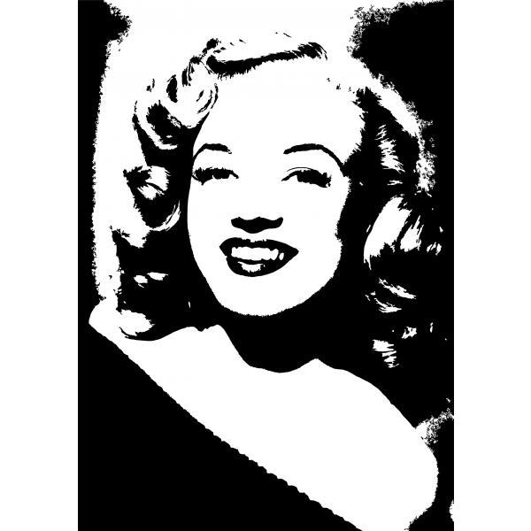 Impresso em Tela para Quadros dolos Maravilhosa Atriz Marilyn Monroe - Afic4995