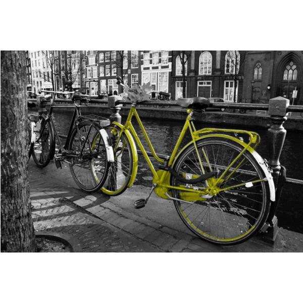Impresso em Tela para Quadros Bicicleta Amarela - Afic4505