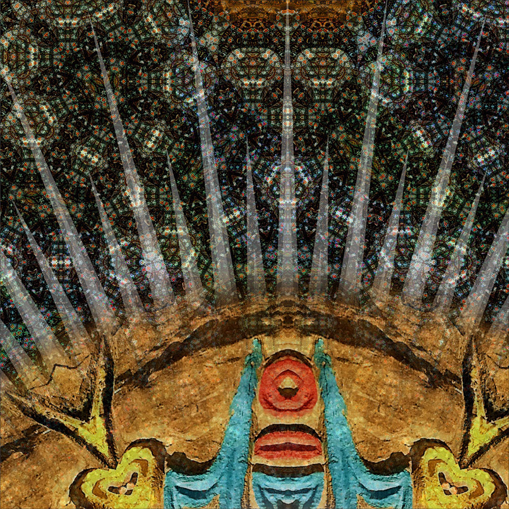 Tela para Quadros Mosaico Decorativo Abstrato Mandala I - Afic14151