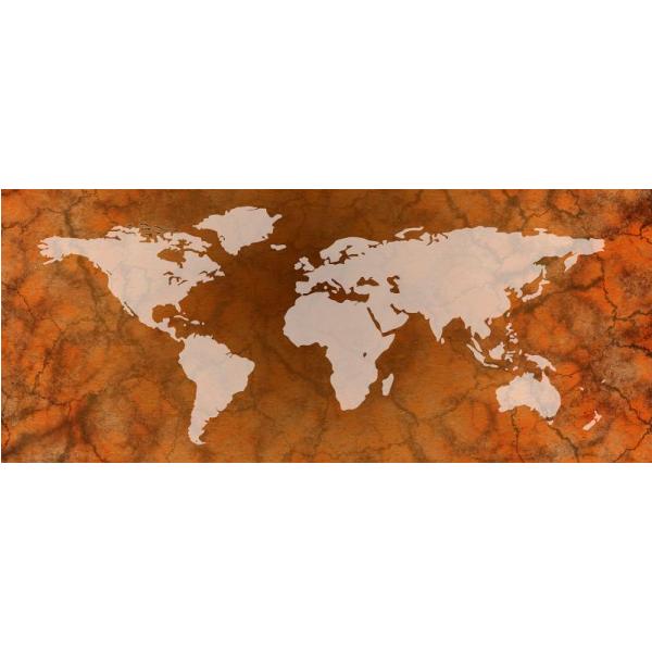 Impresso em Tela para Quadros Mapa Viagem Pelo Mundo - Afic4348