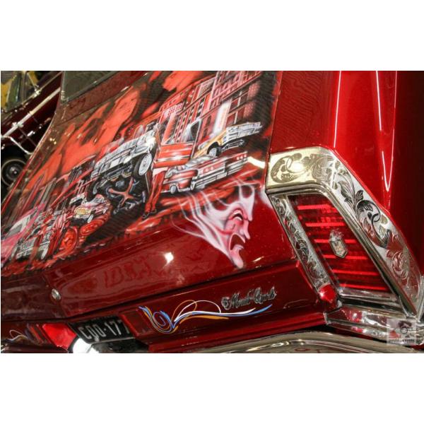 Impresso em Tela para Quadros Decorativo Cadillac Vermelho - Afic1376 - 45x30 Cm