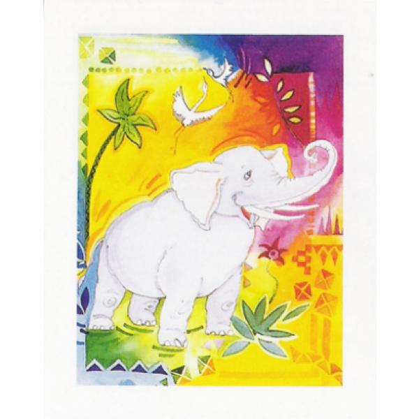 Gravura para Quadros Painel Infantil Elefante - Ncn1008/1 - 24x30 Cm