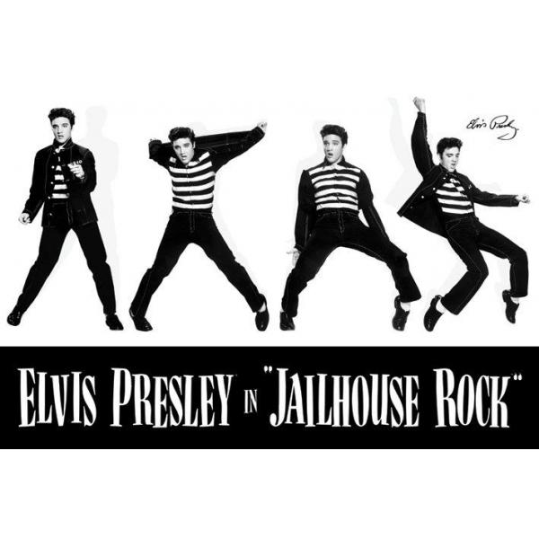 Gravura para Quadros Elvis Presley In Jailhouse Rock Pp32315 - 90x60 Cm