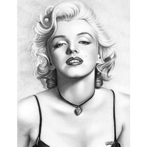 Impresso em Tela para Quadros Decorativos Marilyn Monroe Ensaio Fotogrfico - Afic2645