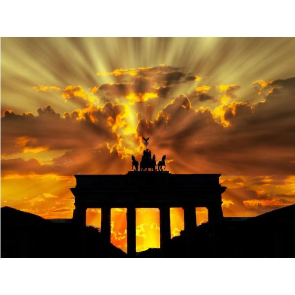 Gravura para Quadros Paisagem Maravilhosa Porta Brandenburger Tor Berlin - Afi3222 - 90x70 Cm
