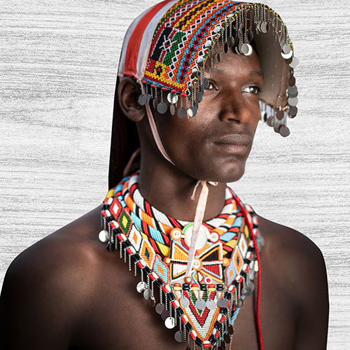 Tela para Quadros Decorativo Afro Masculino Acessrios Coloridos - Afic18712
