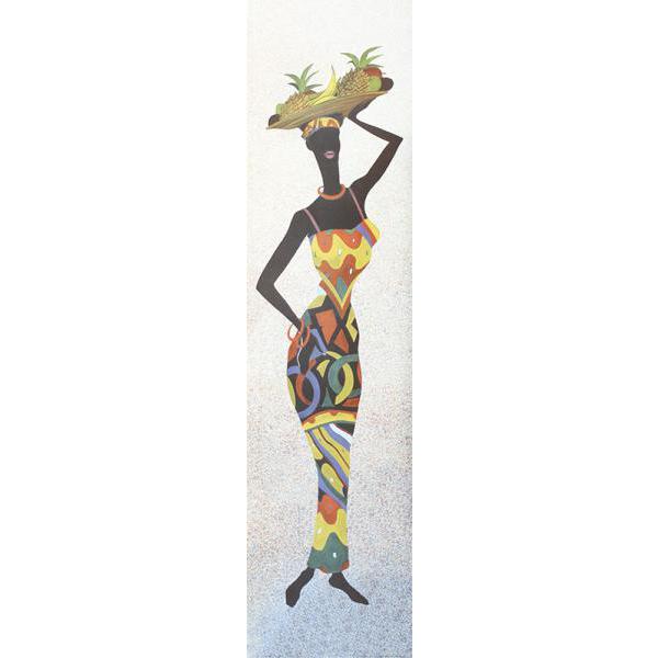 Gravura para Quadros Mulher Africana 25x100 Cm