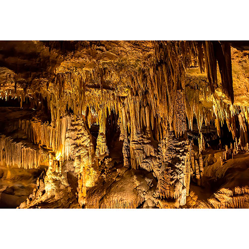 Tela para Quadros Paisagem Interna Caverna Formao Rochosa - Afic19242