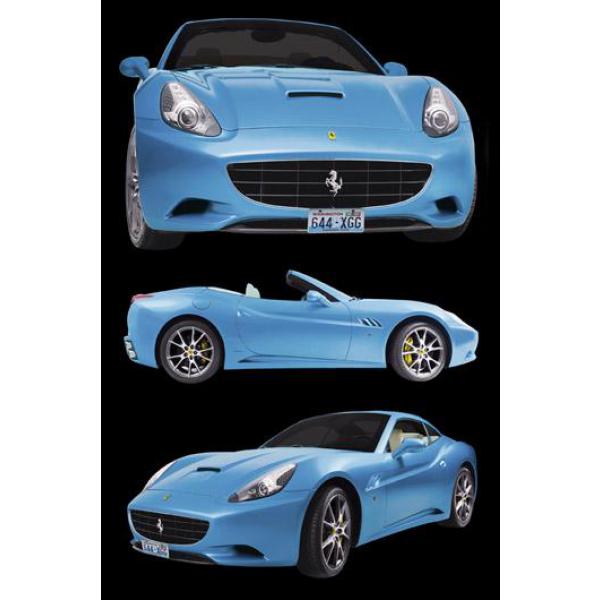 Gravura para Quadros Carro Ferrari Azul - W01595 - 60x90 Cm