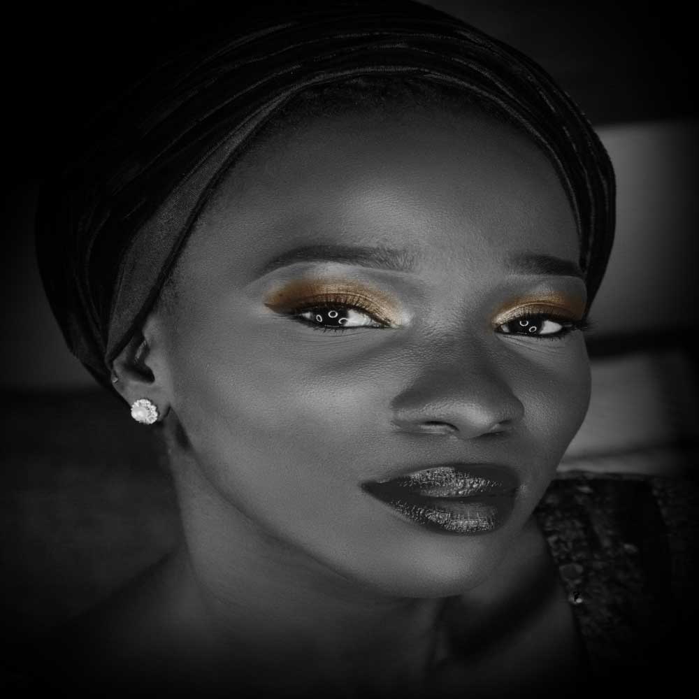 Gravura para Quadros Belssima Mulher Africana Maquiada - Afi9007