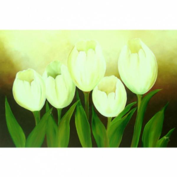 Pintura em Painel Floral R043 - 130x80cm