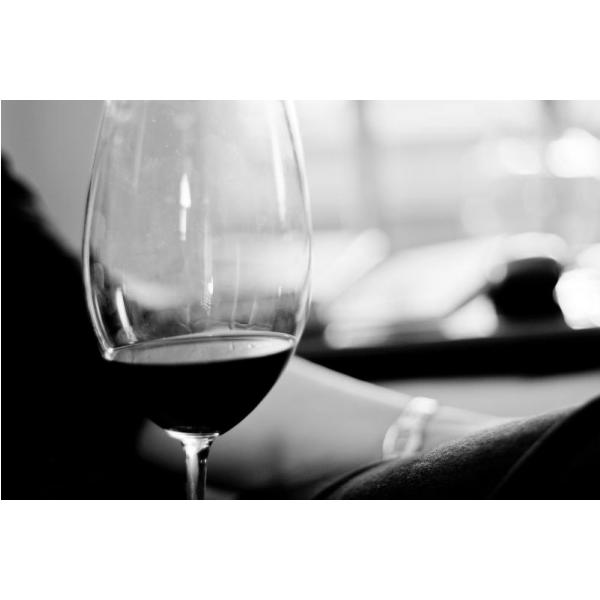 Gravura para Quadros Bebidas Taa de Vinho Preto e Branco - Afi1271 - 66x41 cm