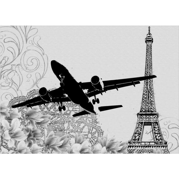 Impressão em Tela para Quadros Vintage Imagem Avião - Afic5159