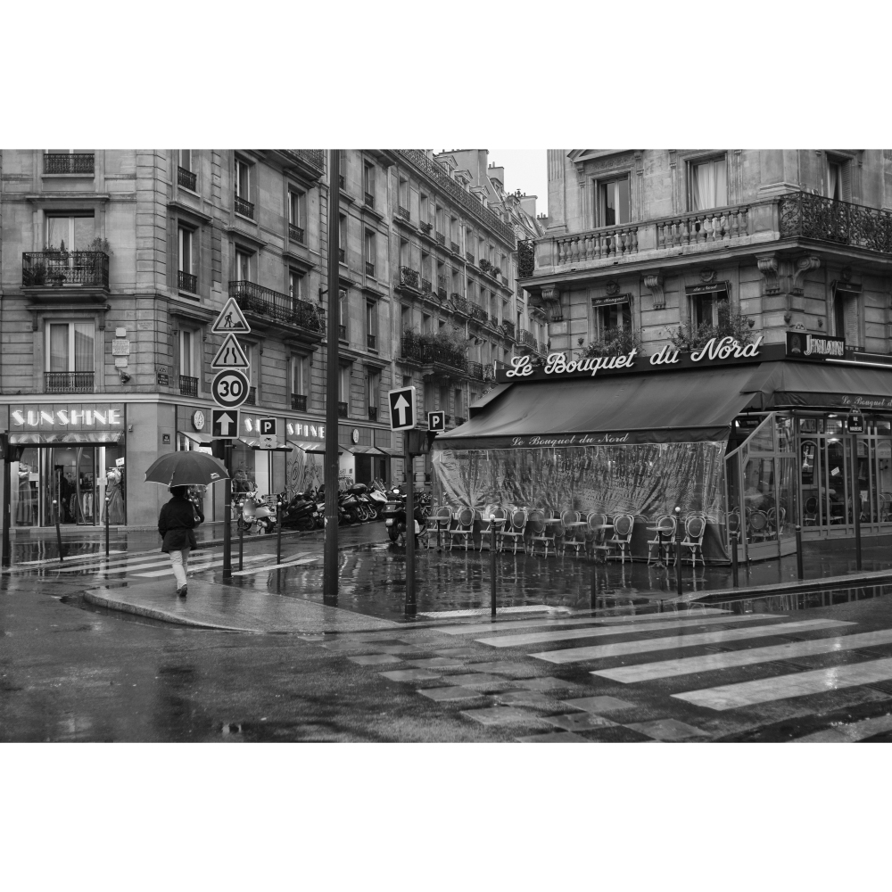 Tela para Quadros Paris Caf Por Dorival Moreira - Aficdm089