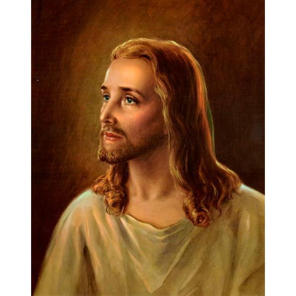 Impresso em Tela para Quadros Religioso Jesus Cristo O Primognito da Criao - Afic5137 - 21x27 Cm