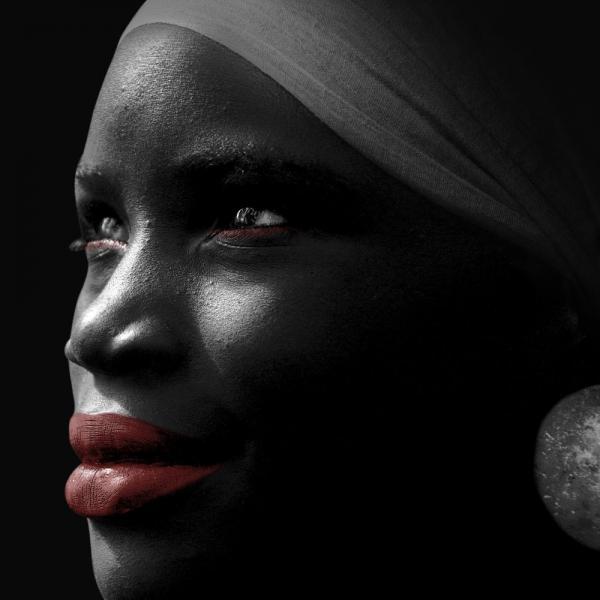 Impresso em Tela para Quadros Africana Face de Mulher - Afic8204
