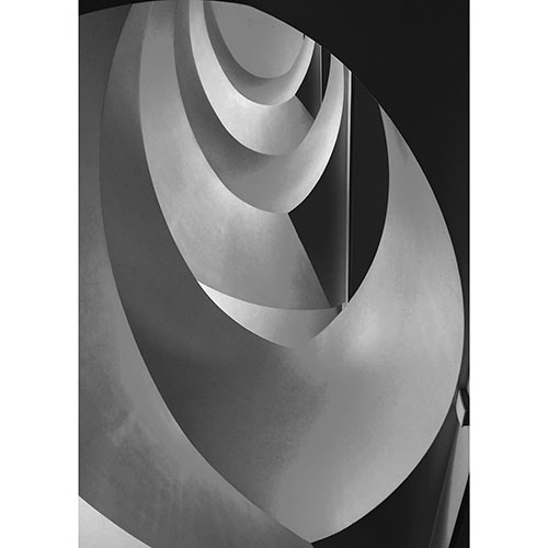 Gravura para Quadros Decorativo Design Arquitetnico Preto e Branco - Afi19377