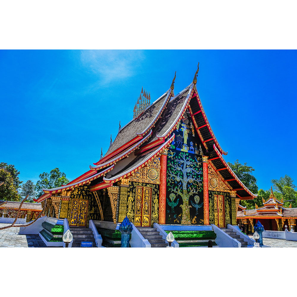 Tela para Quadros Arquitetura Templo Marco Khao Wong - Afic13549 - 120x80 Cm