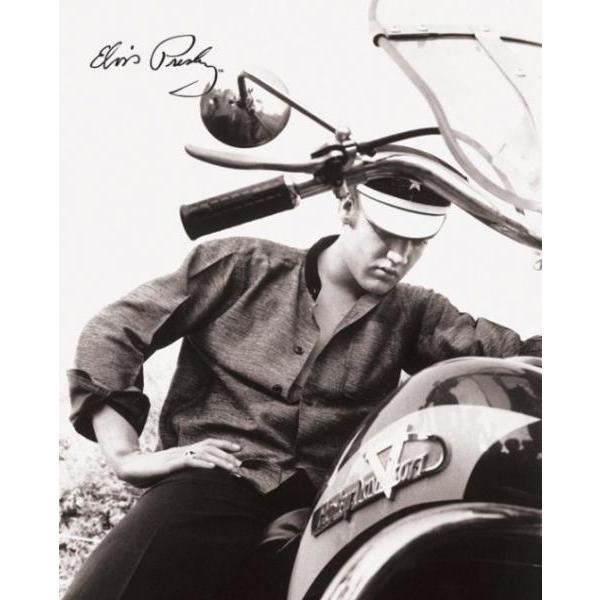 Gravura Elvis Presley em Sua Moto Mpp50340 - 40x50 Cm