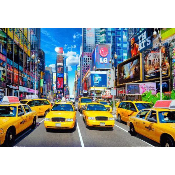 Gravura para Quadros Txis Amarelo Na Times Square Ln0102 - 67x47 Cm