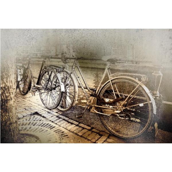 Impresso em Tela para Quadros Imagem Vintage Bicicletas - Afic4657