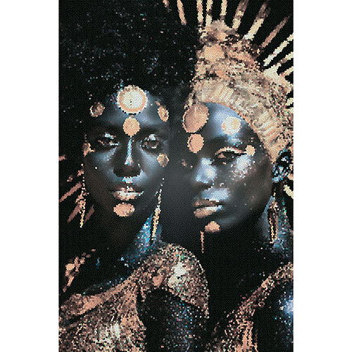 Tela para Quadros Decorativo Mulheres Negras - Afic19798