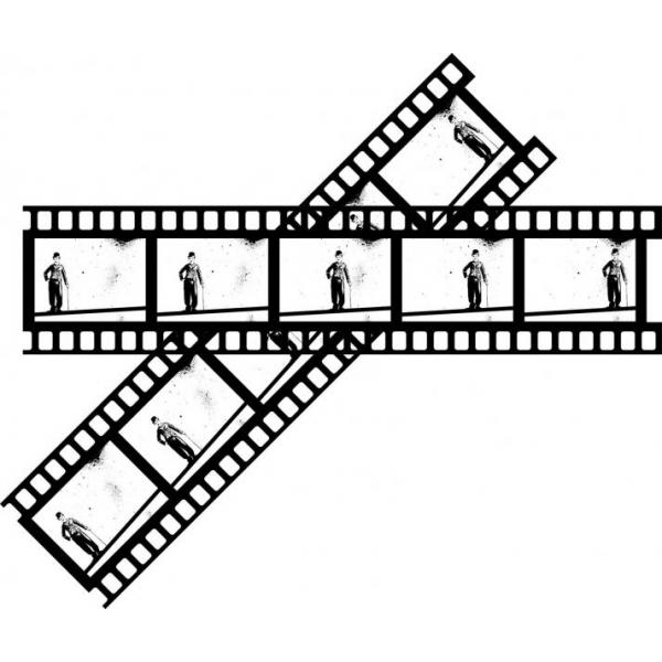Gravura para Quadros Charlie Chaplin Rolo de Filme - Afi2641