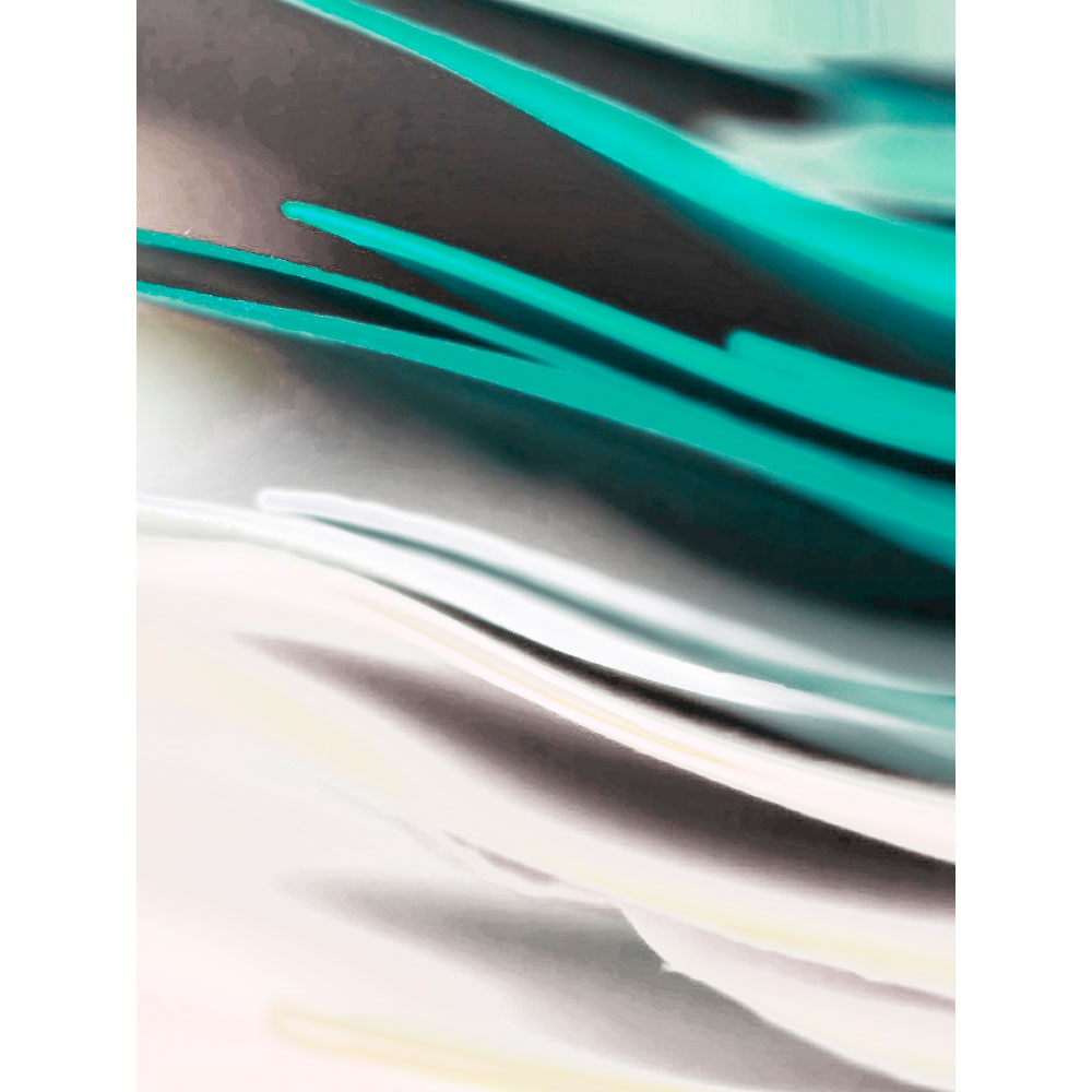 Tela para Quadros Abstrato Verde e Branco - Afic11820 - 50x70 Cm