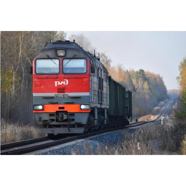 Impresso em Tela para Quadros Locomotiva Diesel Vermelha - Afic3629