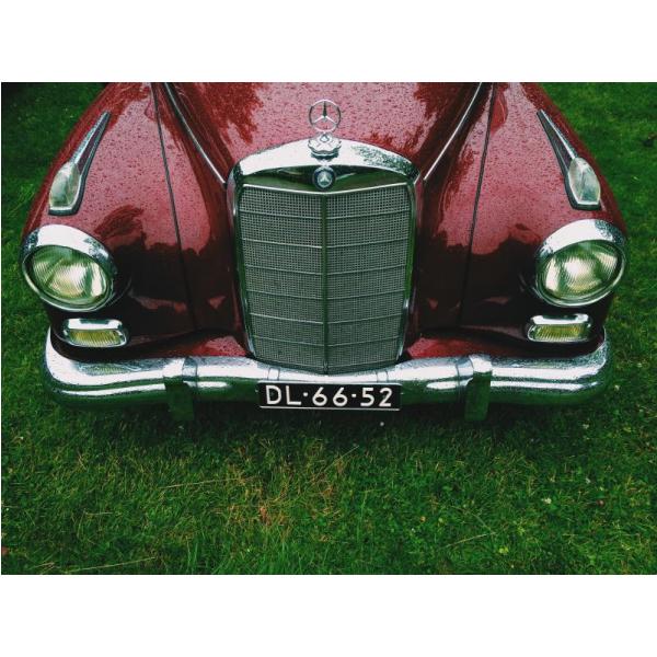 Impresso em Tela para Quadros Decorativos Carro Antigo da Mercedes - Afic1415
