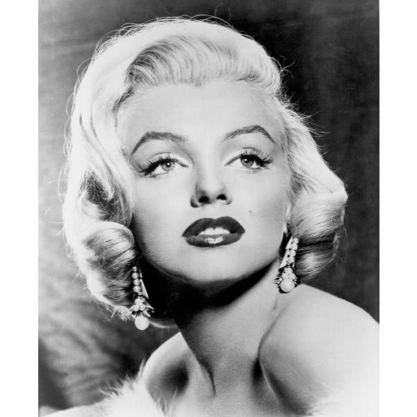 Impresso em Tela para Quadro Preto e Branco Marilyn Monroe - Afic5898