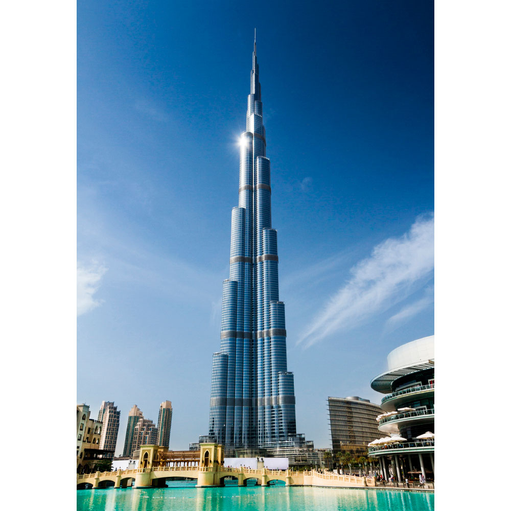 Gravura para Quadros Arquitetura Burj Khalifa em Dubai - Afi12600